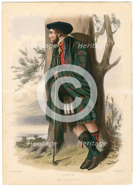 Cumin,from The Clans of the Scottish Highlands, pub. 1845 (colour lithograph)