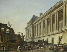 Clearance of the Louvre colonnade, 1764. Creator: Pierre-Antoine Demachy.