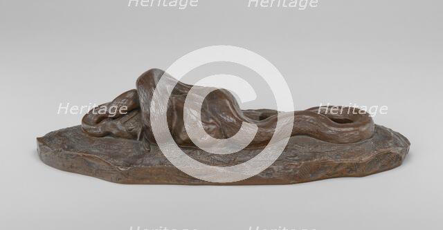 Python Swallowing a Doe, model 1840, cast possibly 1876/1914. Creator: Antoine-Louis Barye.