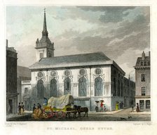 Church of St Michael Queenhithe, City of London, 1831.Artist: J Tingle