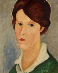 Portrait of Róza Aleksandrowicz-Study of the Head, 1918. Creator: Pierre-Edouard Baranowski.