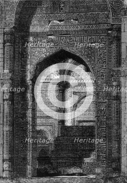 'View of the Tomb of Altamsh, Koutub, near Delhi', c1891. Creator: James Grant.