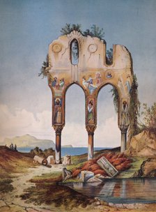 'Ruins near Palermo', 1852, (1938). Artist: Felix De Lapommeraye.