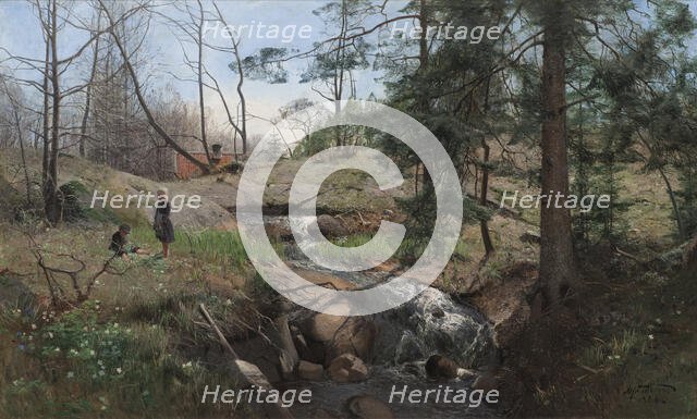 Spring in the Country, 1888. Creator: Sven Alfred Thorne.