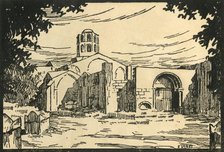 'Les Alyscamps, Chapelle Shonorat - The Alyscamps. and the Chapel St-Honorat', c1920s. Creator: E Laget.