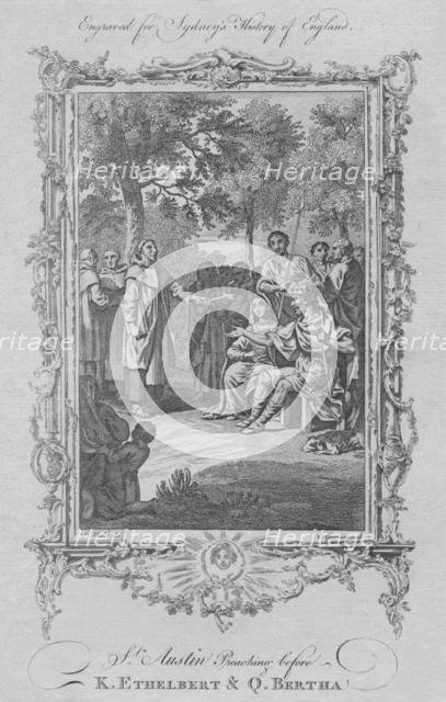 'St. Augustine Preaching before King Ethelbert & Queen Bertha', 1773.  Creator: Charles Grignion.