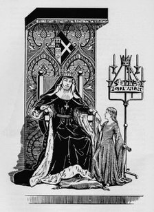'Duchess of York, and Princess Margaret of Clarence', c1926. Artist: Herbert Norris.