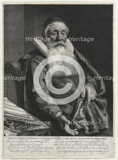 Gellius de Bouma. Creator: Cornelis de Visscher (Dutch, 1628/29-1658).