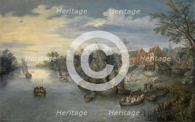 River Landscape, 1603. Creator: Jan Brueghel the Elder.