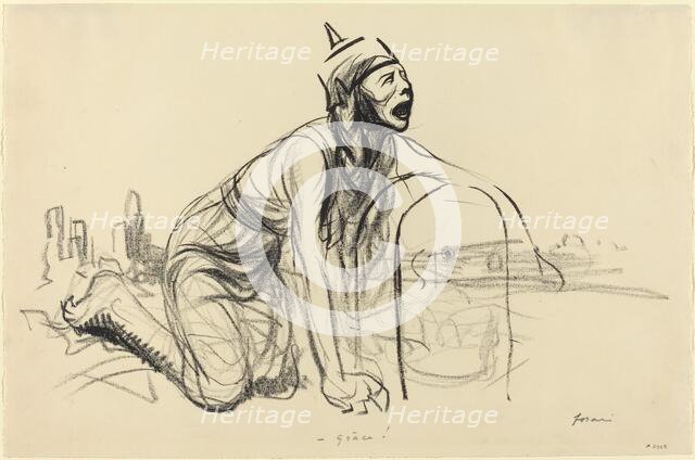 Grâce!, c. 1914/1919. Creator: Jean Louis Forain.