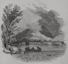 View of the town, Sulu, Sulu Island, Philippines, 1856. Creator: Cabanach.