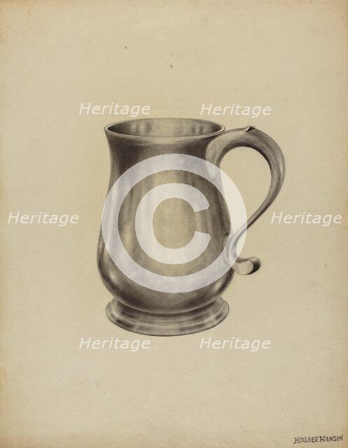 Silver Mug, 1935/1942. Creator: Holger Hansen.