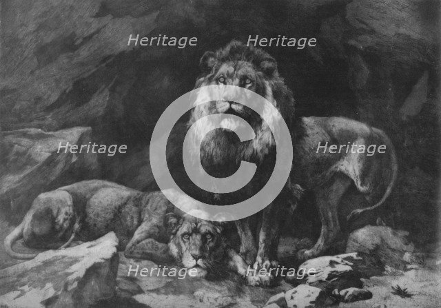 'Roused!', c1910, (1911). Artist: Herbert Thomas Dicksee.