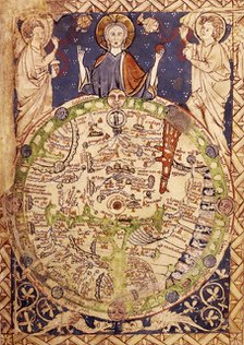 Psalter Map, c1250. Creator: Unknown.