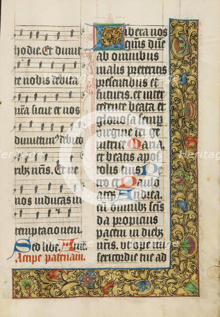 Decorated Text Page; Missal, about 1500-1505. Creator: Unknown.