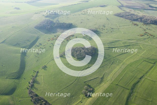 Prehistoric to post-medieval remains, Fyfield Down, Wiltshire, 2015. Creator: Historic England.
