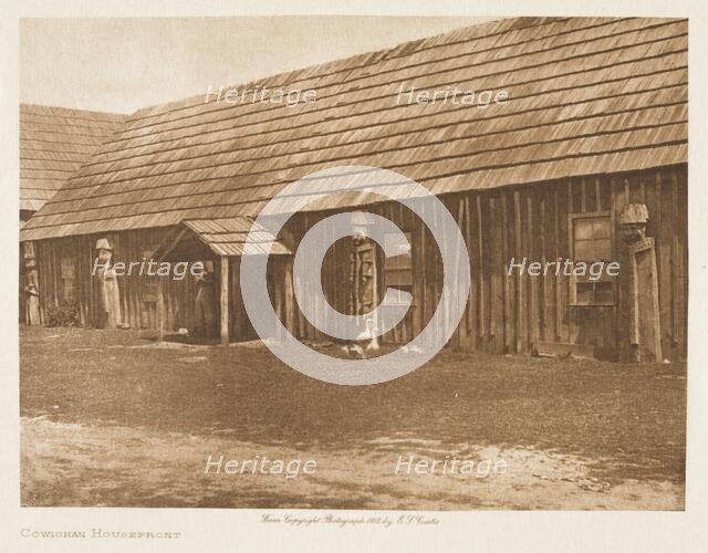 Cowichan Housefront, 1912. Creator: Edward Sheriff Curtis.