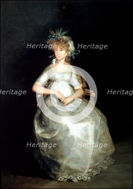 The Countess of Chinchon,' oil by Francisco de Goya.