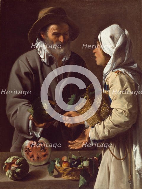 The Fruit Vendor, c.between 1615 and 1620. Creator: Pensionante del Saraceni.