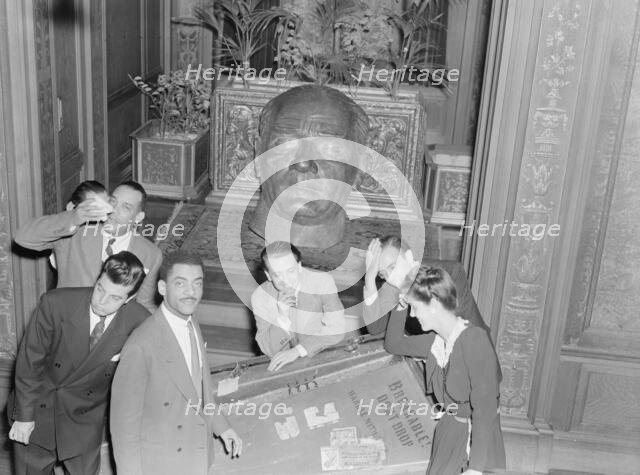 Portrait of Henry Allen, Joe Marsala, Teddy Wilson...Turkish Embassy, Washington, D.C., 1938. Creator: William Paul Gottlieb.