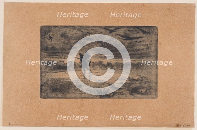 The Seascape Painter (Le Peintre de marine), 1860-98. Creator: Felix Hilaire Buhot.