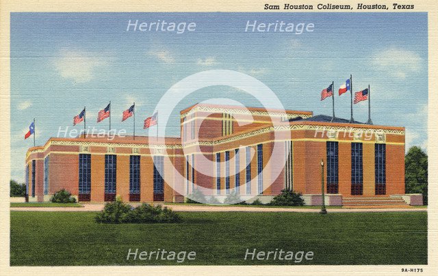 Sam Houston Coliseum, Houston, Texas, USA, 1939. Artist: Unknown