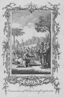'Commemoration of Abraham's sacrificing of his Son', mid 18th century. Creator: J Hall.