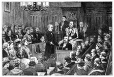 'Presentation of the Freedom of the City to Mr Gladstone', 1877. Artist: Unknown