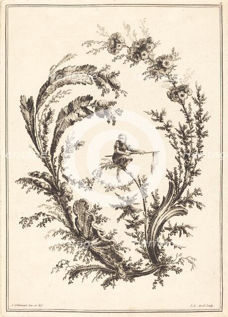 Ornament with a Monkey. Creator: Jean Jacques Avril.