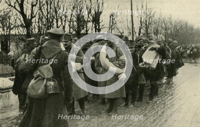 Austrian prisoners, Przemysl, March 1915, (c1920). Creator: Unknown.