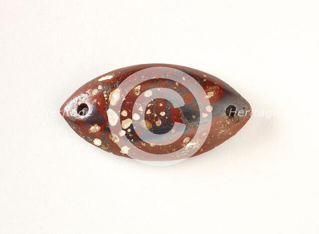 Bi-pointed spherical gorget, 1000 BCE-500 CE. Creator: Unknown.