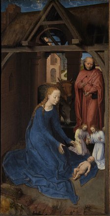 The Nativity. Triptych of Jan Floreins, left panel, 1479. Creator: Memling; Hans (1433/40-1494).