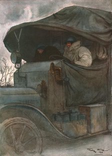 'Au Volant', 1918. Creator: Georges Bertin Scott.