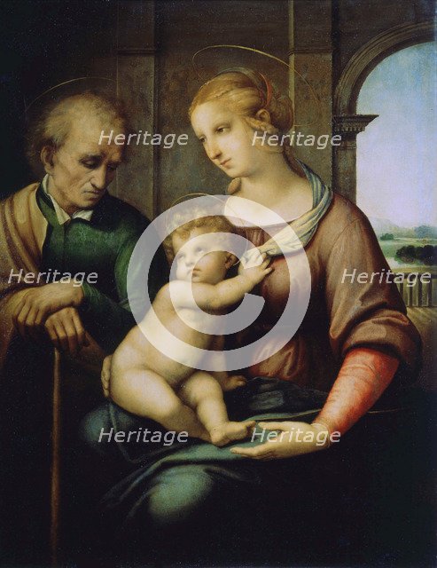 'The Holy Family, or Madonna with the Beardless Joseph', c1506. Artist: Raphael