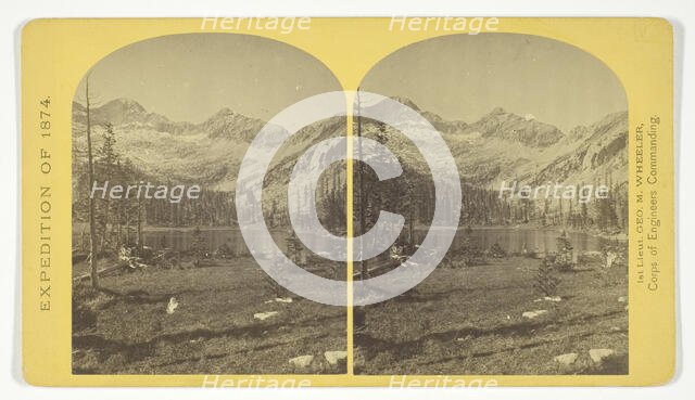 Alpine Lake, in the Cerro Blanco Mountains, Colorado. One of a group of ten lakes at the main..., 18 Creator: Tim O'Sullivan.