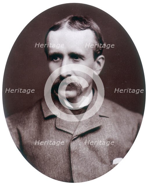 Briton Riviere, artist and Royal Academician, 1882. Creator: Lock & Whitfield.