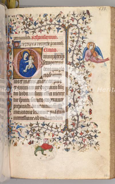 Hours of Charles the Noble, King of Navarre (1361-1425): fol. 261r, Virgin and Child, c. 1405. Creator: Master of the Brussels Initials and Associates (French).