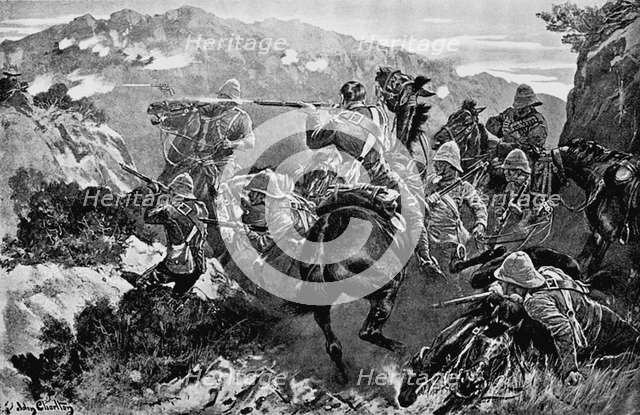 Engagement near the Tugela River, 2nd Boer War, 1899-1902. Artist: Unknown