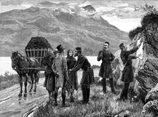The State of Ireland: posting the government proclamation in Connemara, 1881. Creator: R&E Taylor.