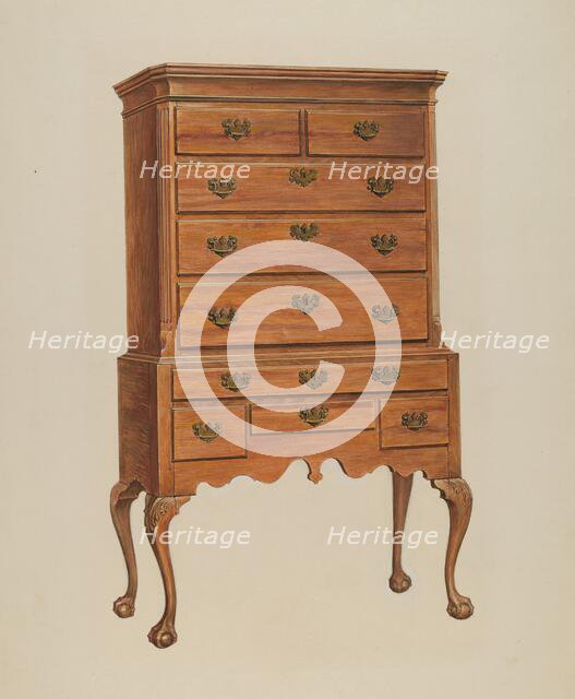 Highboy, c. 1936. Creator: Charles Squires.