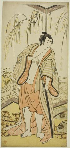 The Actor Ichikawa Monnosuke III as the Sumo Wrestler Shirafuji Genta in the Play Edo..., c. 1783. Creator: Katsukawa Shunjo.