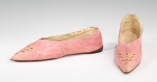 Slippers, European, 1795-1810. Creator: Unknown.