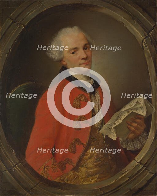 Portrait of the composer Niccolò Piccinni (1728-1800), 1760. Creator: Albertrandi, Antoni (1732-1795).