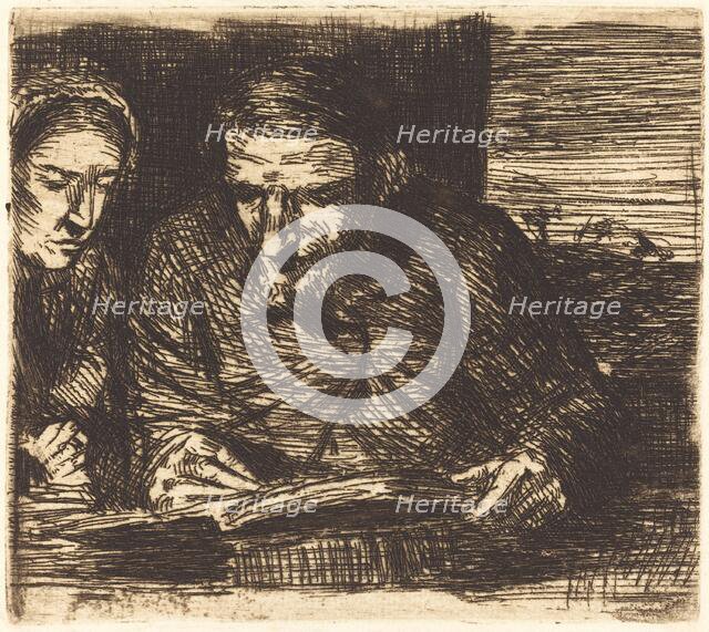 Account Book (Le livre de comptes). Creator: Alphonse Legros.