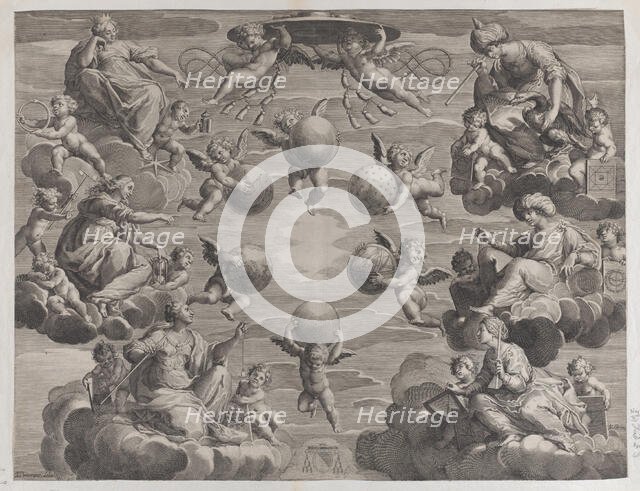 Allegory relating to the Medici family, ca. 1610-62. Creator: Johann Friedrich Greuter.