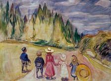 The Fairytale Forest. Artist: Munch, Edvard (1863-1944)