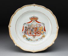 Plate, Jingdezhen, c. 1750. Creator: Jingdezhen Porcelain.