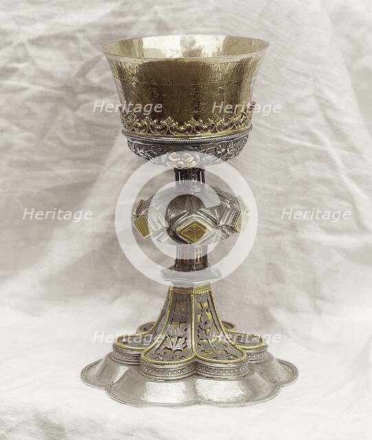 Finely crafted chalice in the vestry of the Ipatievsky Monastery, Kostroma, 1911. Creator: Sergey Mikhaylovich Prokudin-Gorsky.