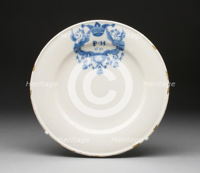 Plate, Haarlem, 1699. Creator: Unknown.