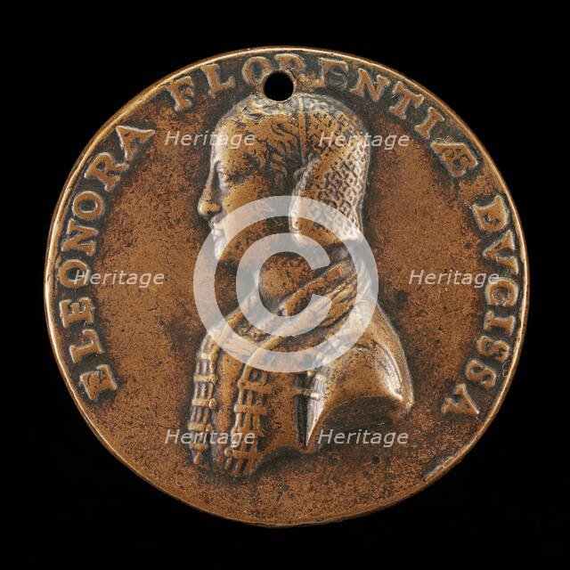 Eleonora de Toledo, died 1532, First Wife of Cosimo I de' Medici 1539 [obverse], c. 1540. Creator: Domenico Poggini.